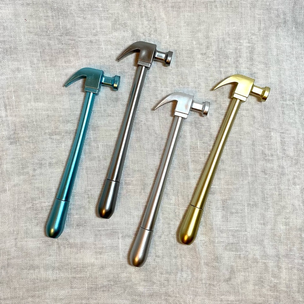 Decorative Hammer Pen Makes a Perfect Gift - Looks real, writes well  - Choose 1